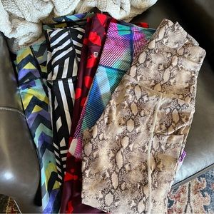 High waist leggings| 5 pair | Victoria secret, fabletics, sweat and milk